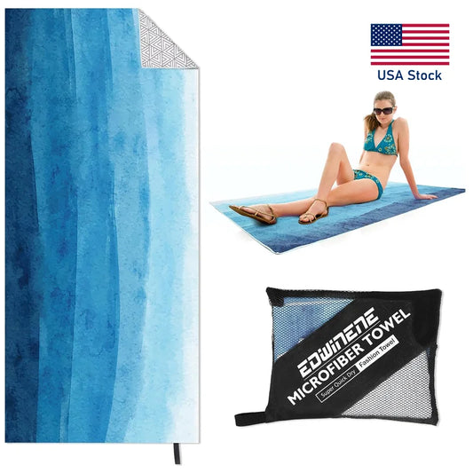 Microfiber Beach Towel 71"x32" Oversize