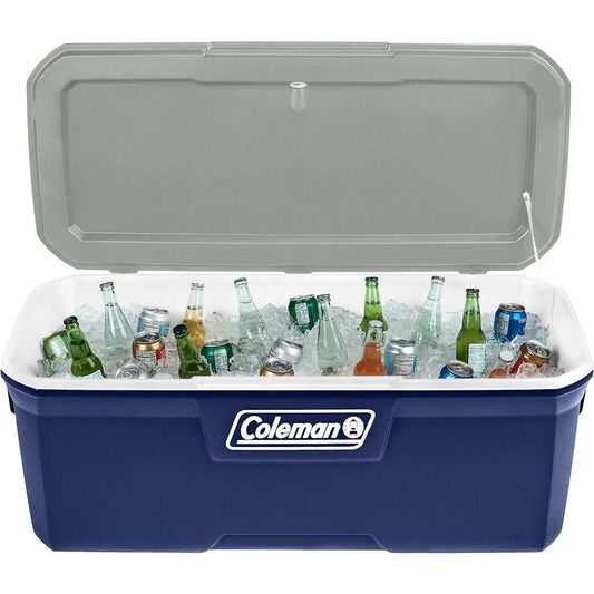 Insulated Portable Cooler with Heavy Duty Handles Keeps Ice for up to 5 Days, for Camping